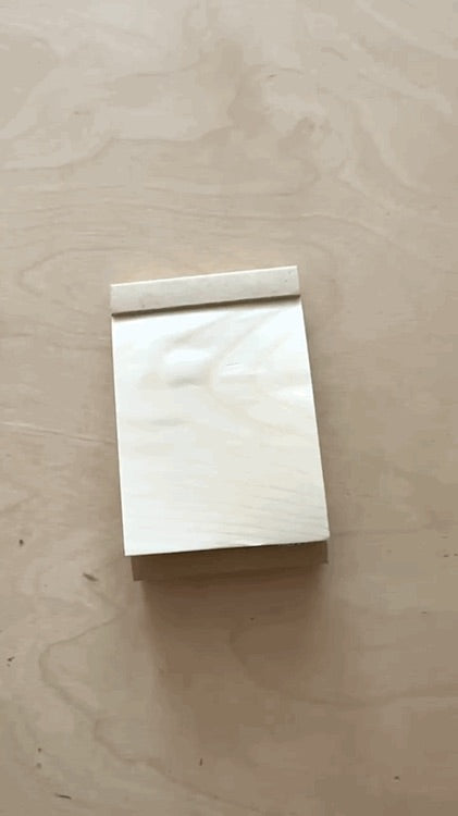 Morihata Kizara Japanese Pine Wood Sheet Memo Pad - Small - 3" x 4.5"