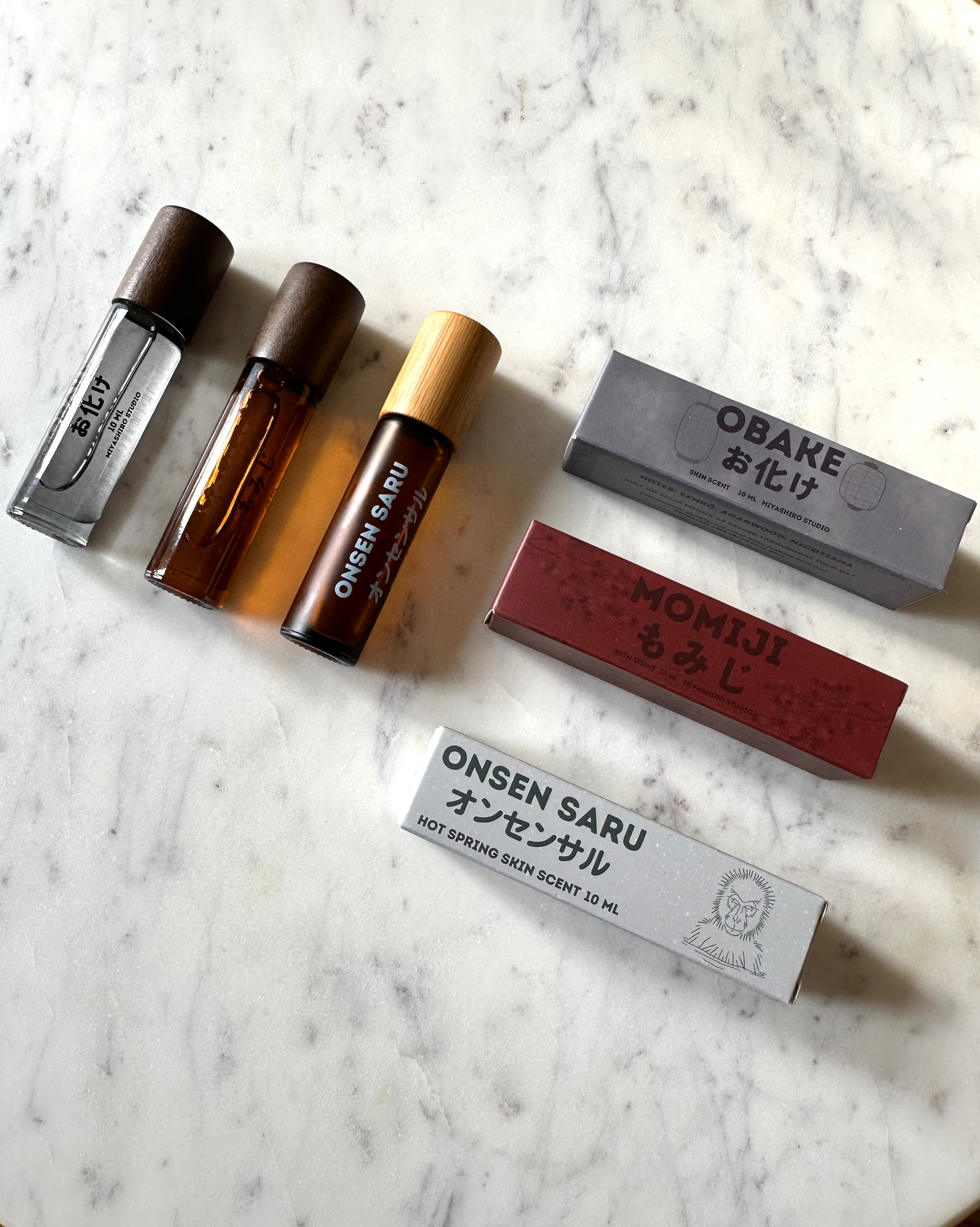 Miyashiro Studio (Onsen Saru) Rollerball Skin Scent – Momiji Perfume Fragrance