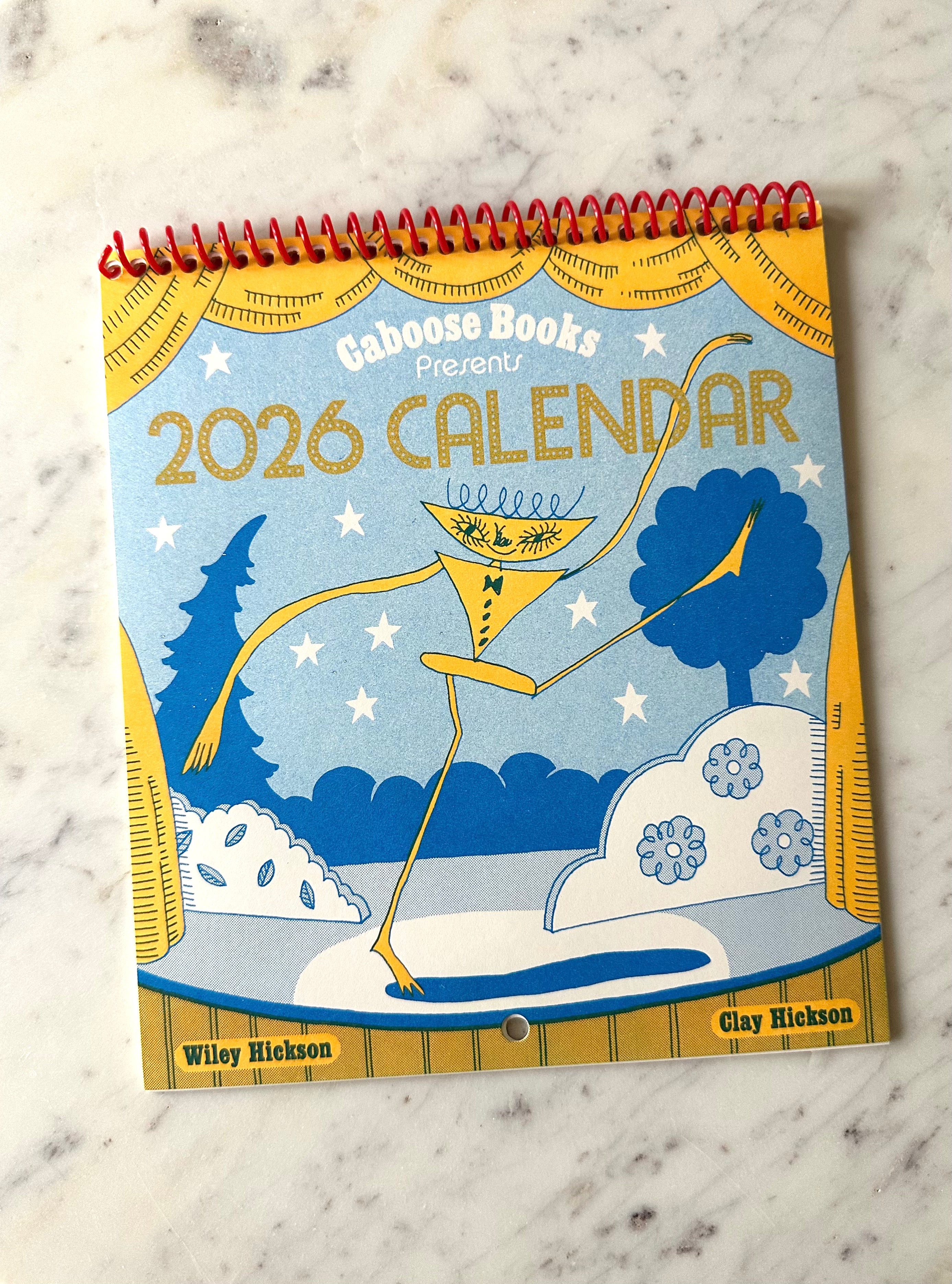 2026 Caboose Books Calendar by Clay Hickson & Wiley Hickson
