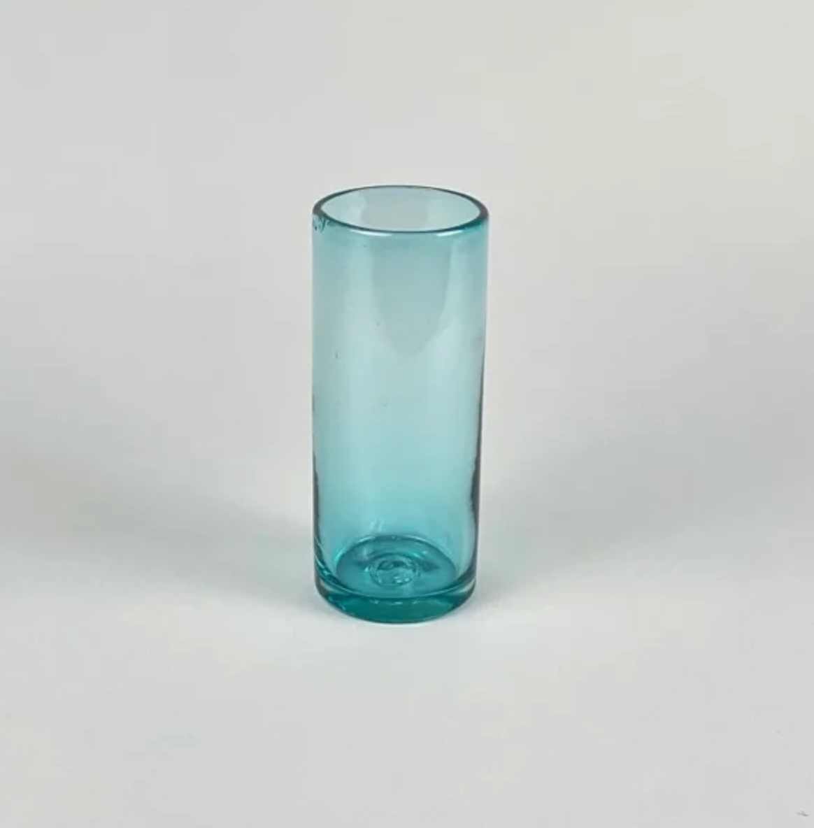 Sky Blue Handblown Highball Glass / Vase - 12oz