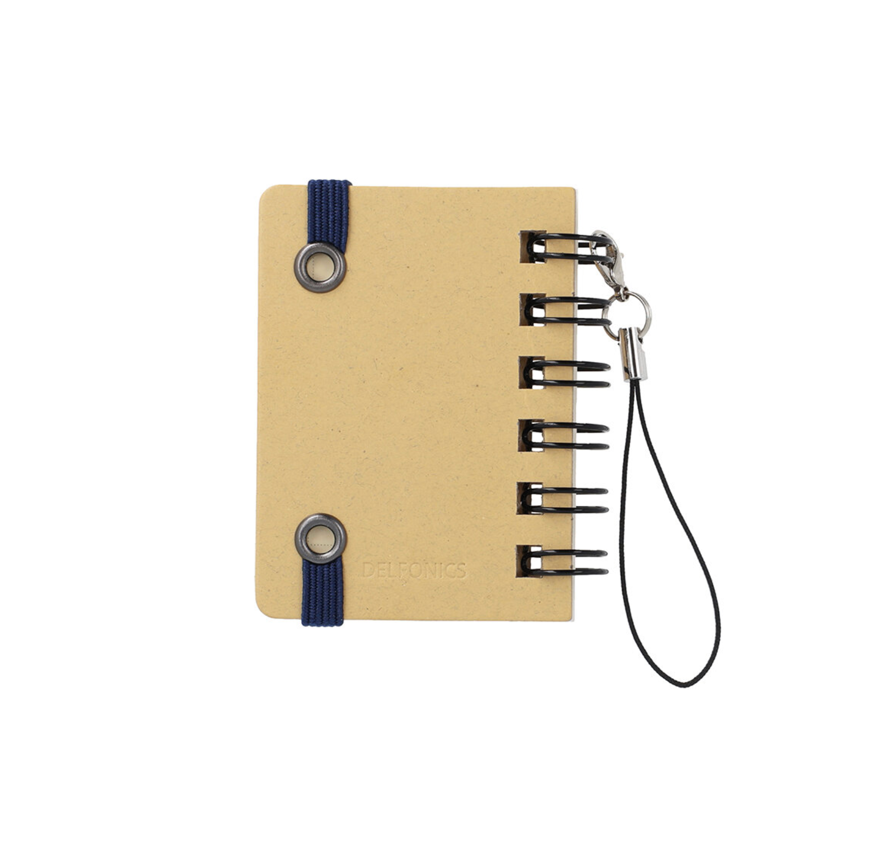 Rollbahn Spiral Notebook – 'Micro' Light Pink Charm Keychain