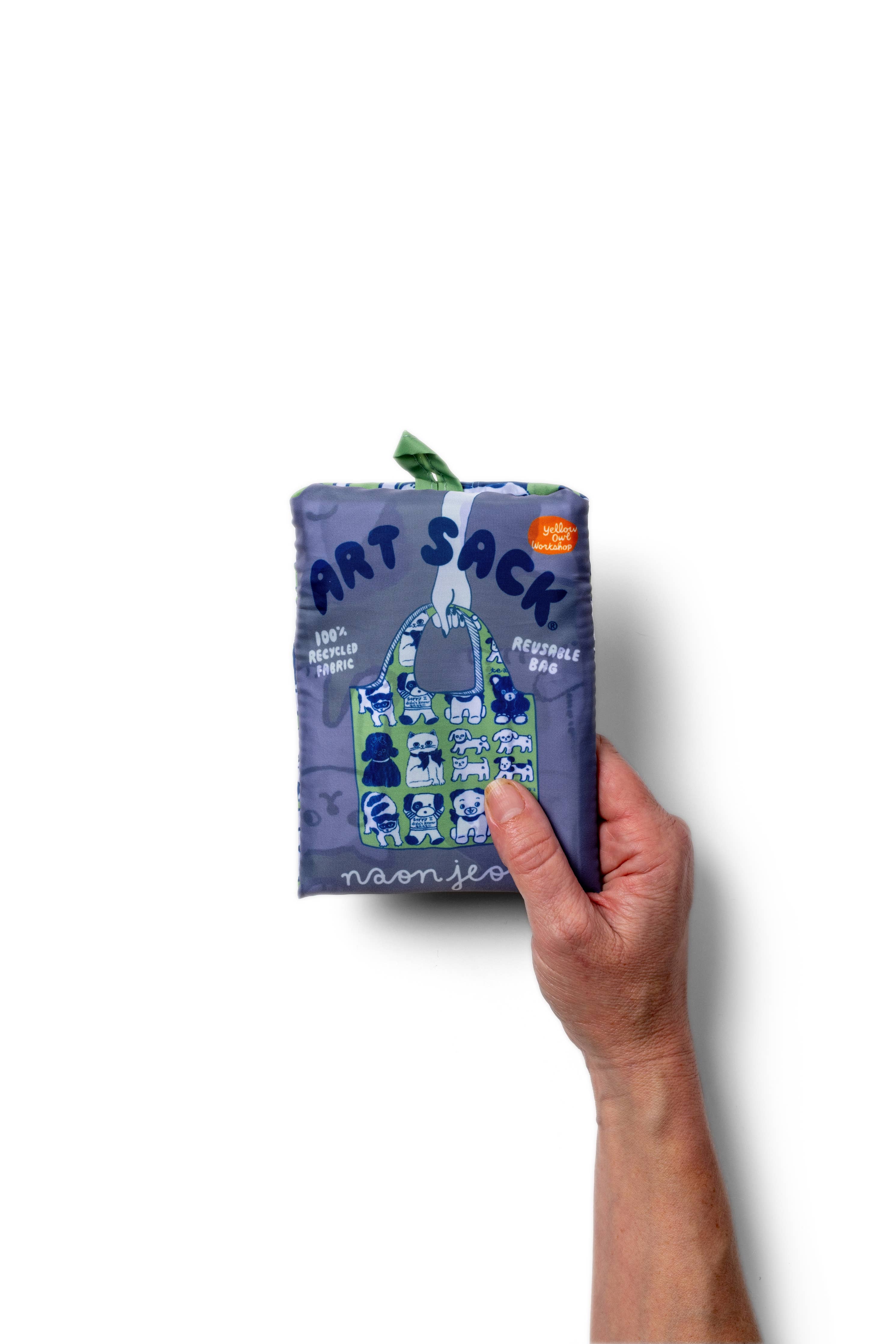 Snuggle Society Art Sack® by Naon Jeong - Reusable Tote Bag