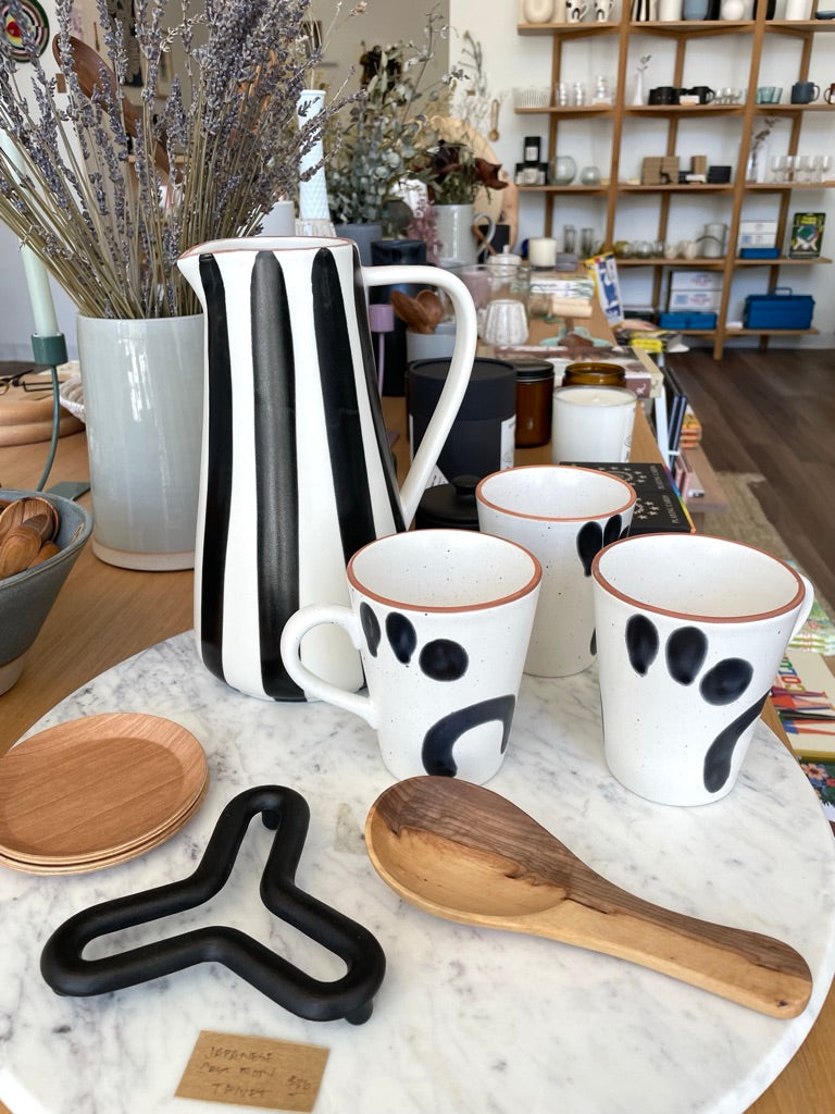 Japanese Cast Iron Trivet three wave