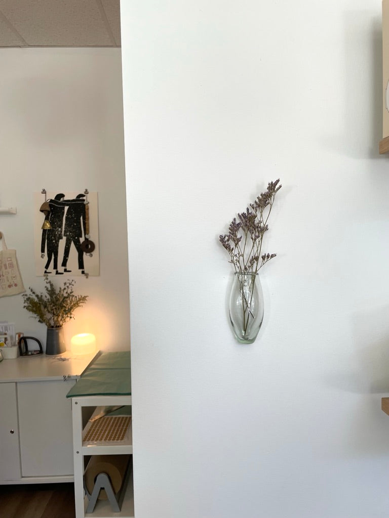 Handblown Glass Wall Vase