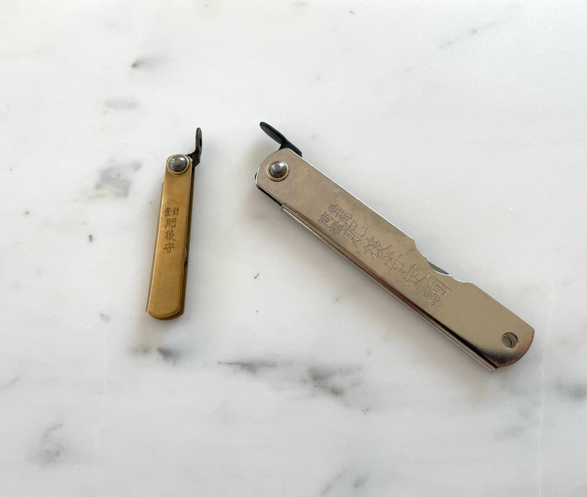 Japanese Mini Higonokami folding knife – Brass
