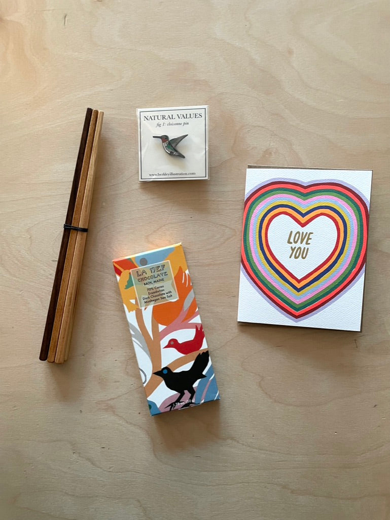 Collin Garrity Wood Chopsticks – Set of 6, cherry, walnut & maple