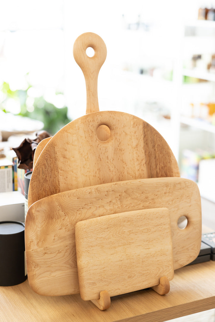 Bird's Eye Maple Cutting Board, Small Sandwich Board
