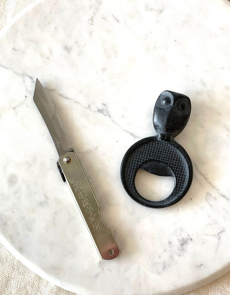 Nambu Japanese Owl Cast Iron Bottle Opener