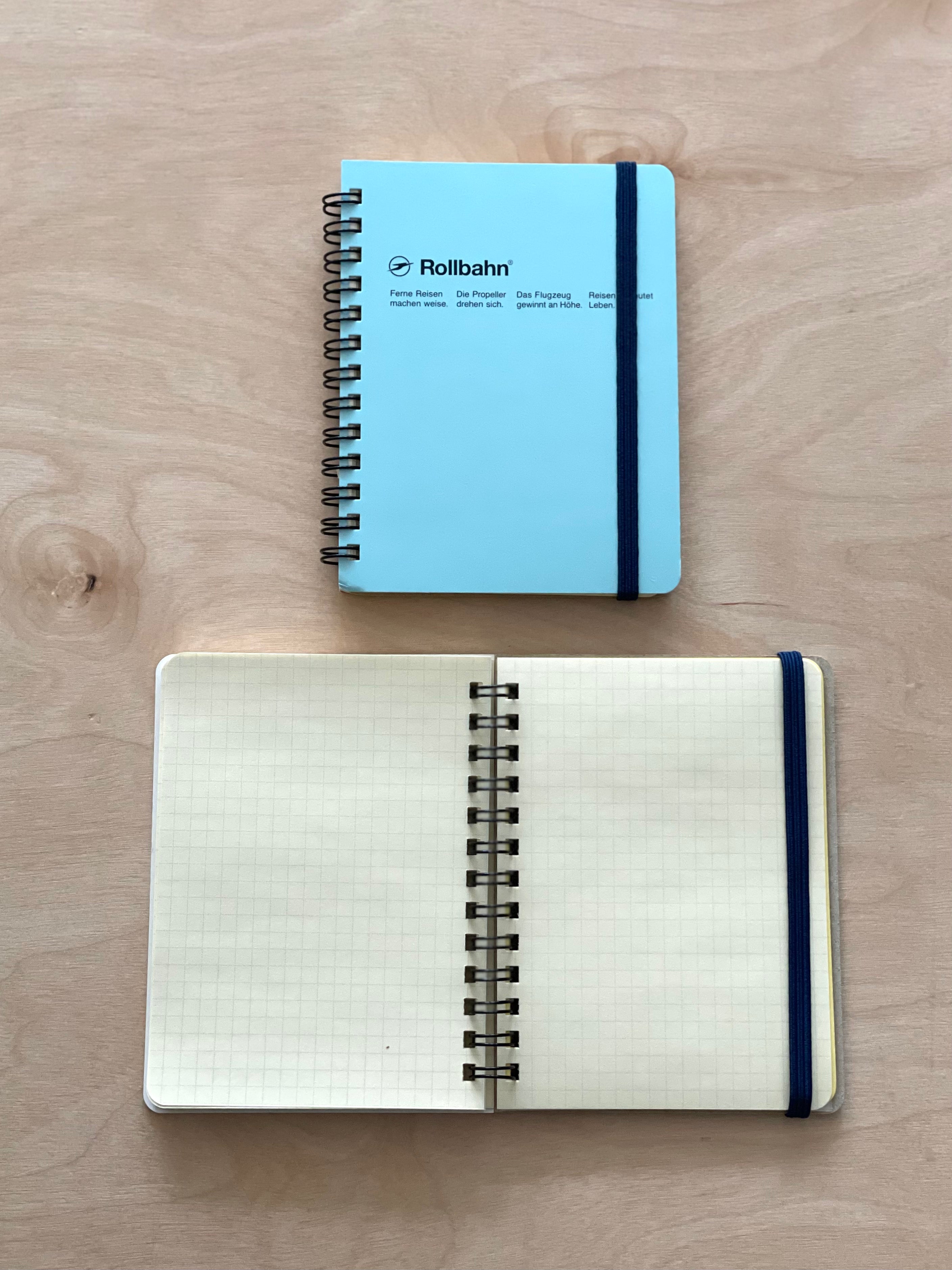 Rollbahn Spiral Notebook – Cream (Pocket Memo or Large)