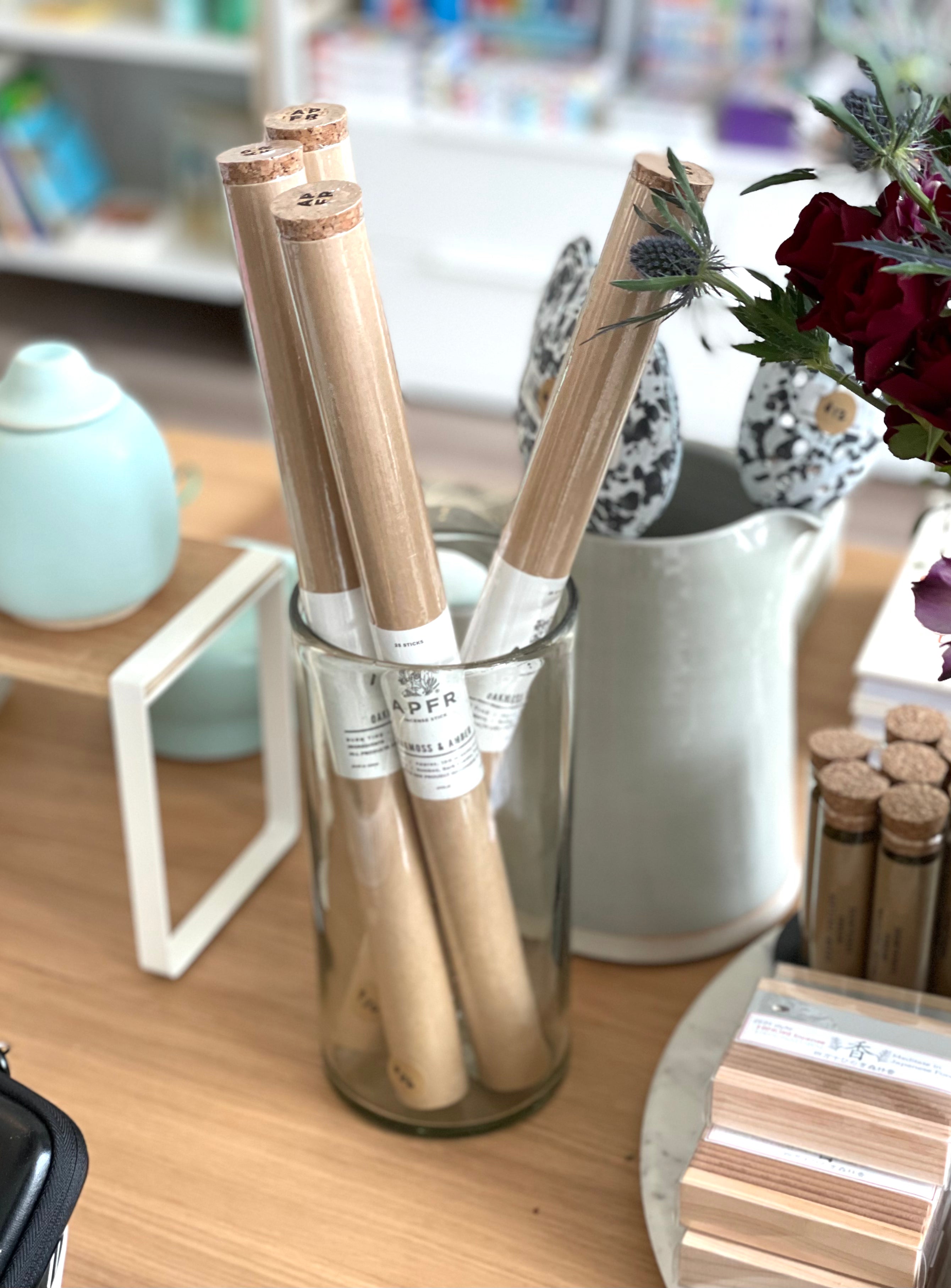 Mexican Handblown Cylinder Glass Vase