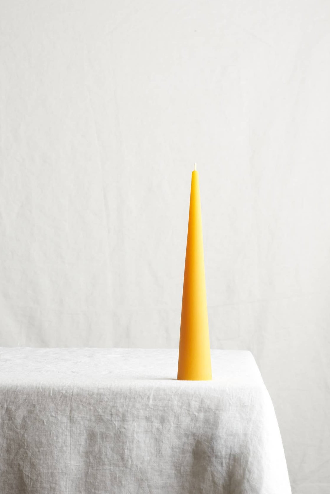 Beeswax Cone Taper Candle – 14 inches