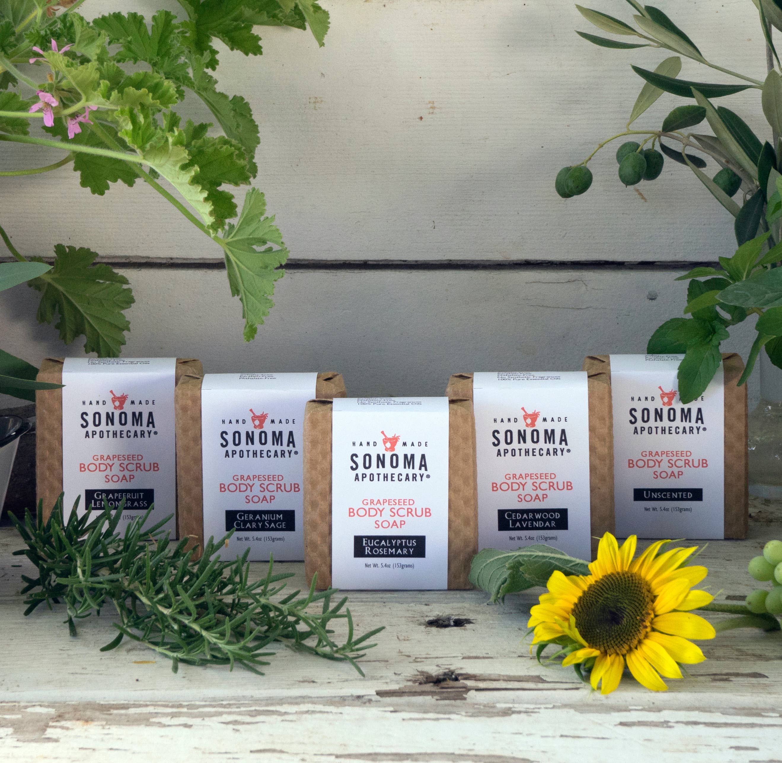 Exfoliating Bar Soap – Eucalyptus Rosemary Body Scrub