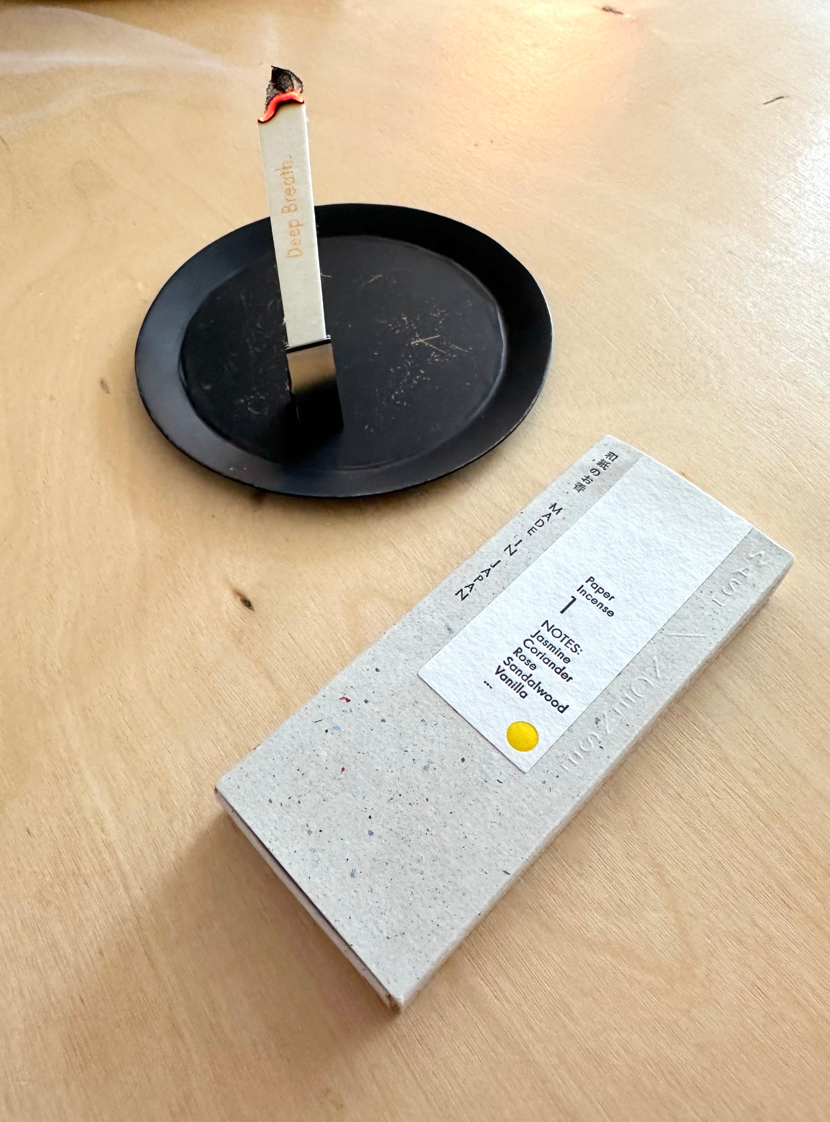 Ha Ko Washi Paper Incense Strips - #2 Elegant Agarwood Morihata