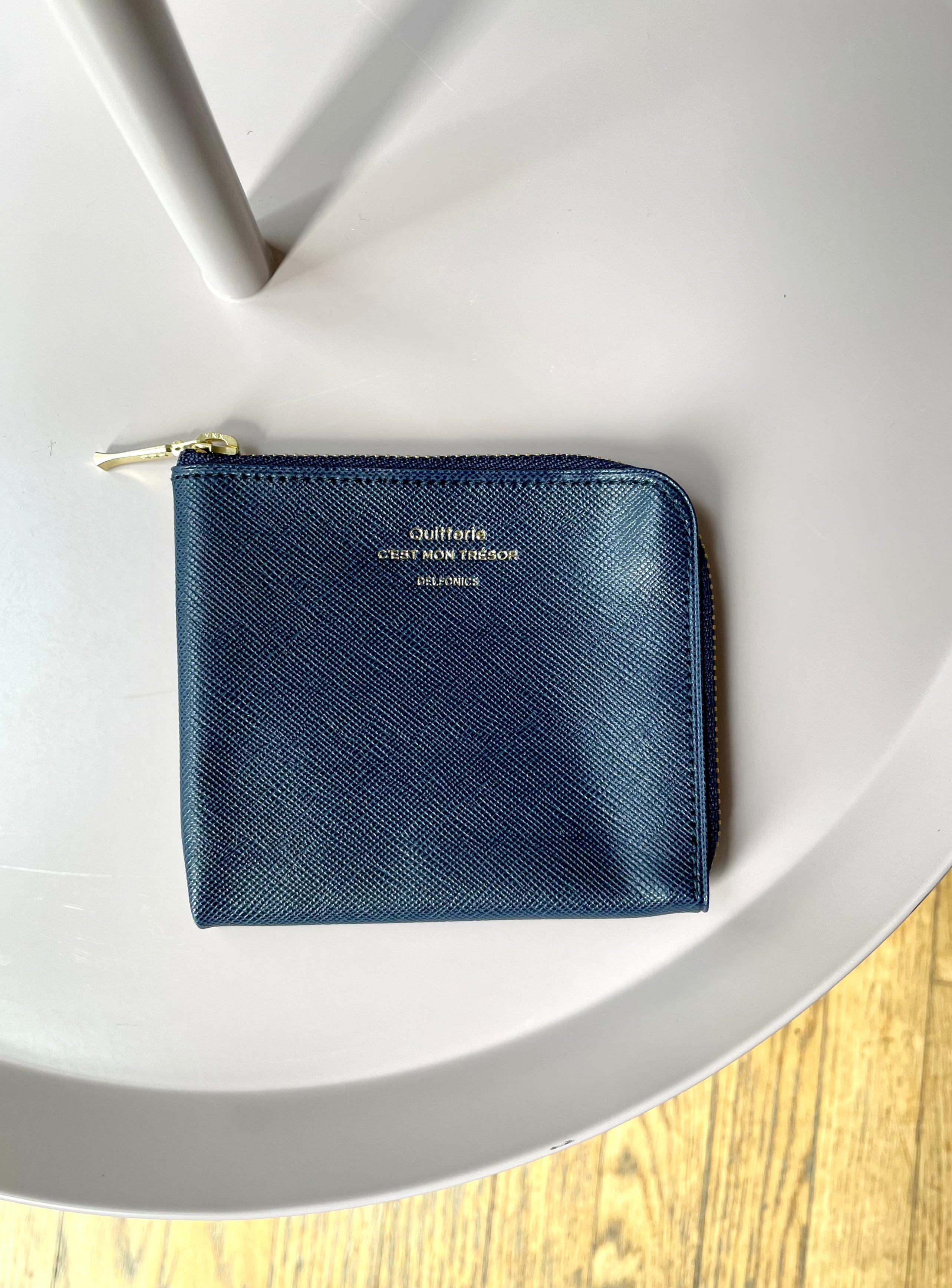 Delfonics Quitterie Half Zip Wallet – Navy