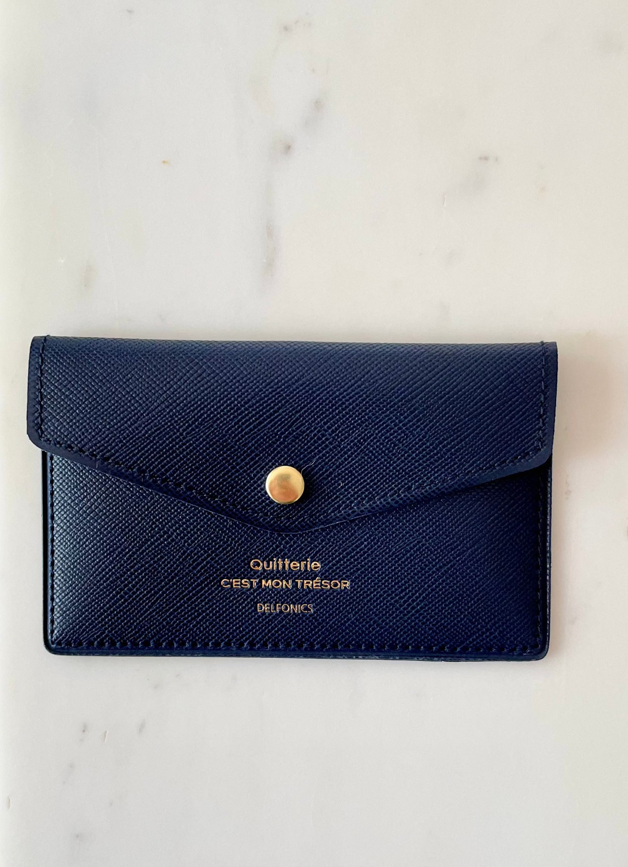 Delfonics Quitterie Snap Card Case – Navy