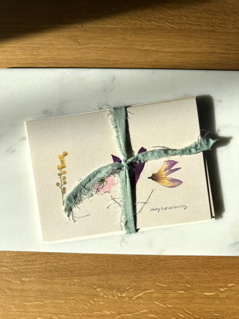 Love Pressed Floral Printed Cards by District 2 Floral