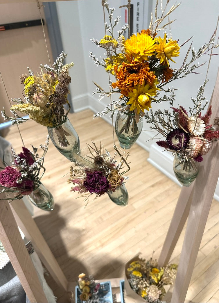 Handblown Glass Wall Vase