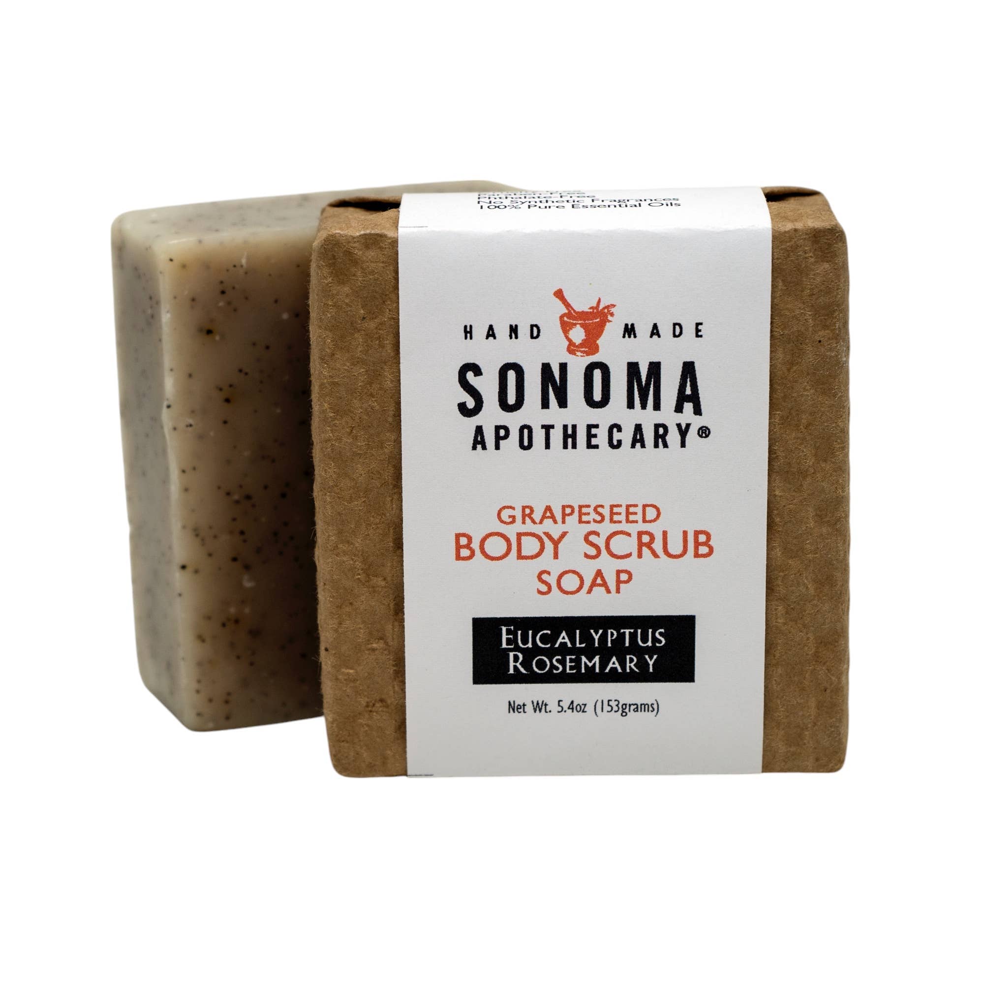 Sonoma Apothecary Exfoliating Bar Soap – Eucalyptus Rosemary Body Scrub
