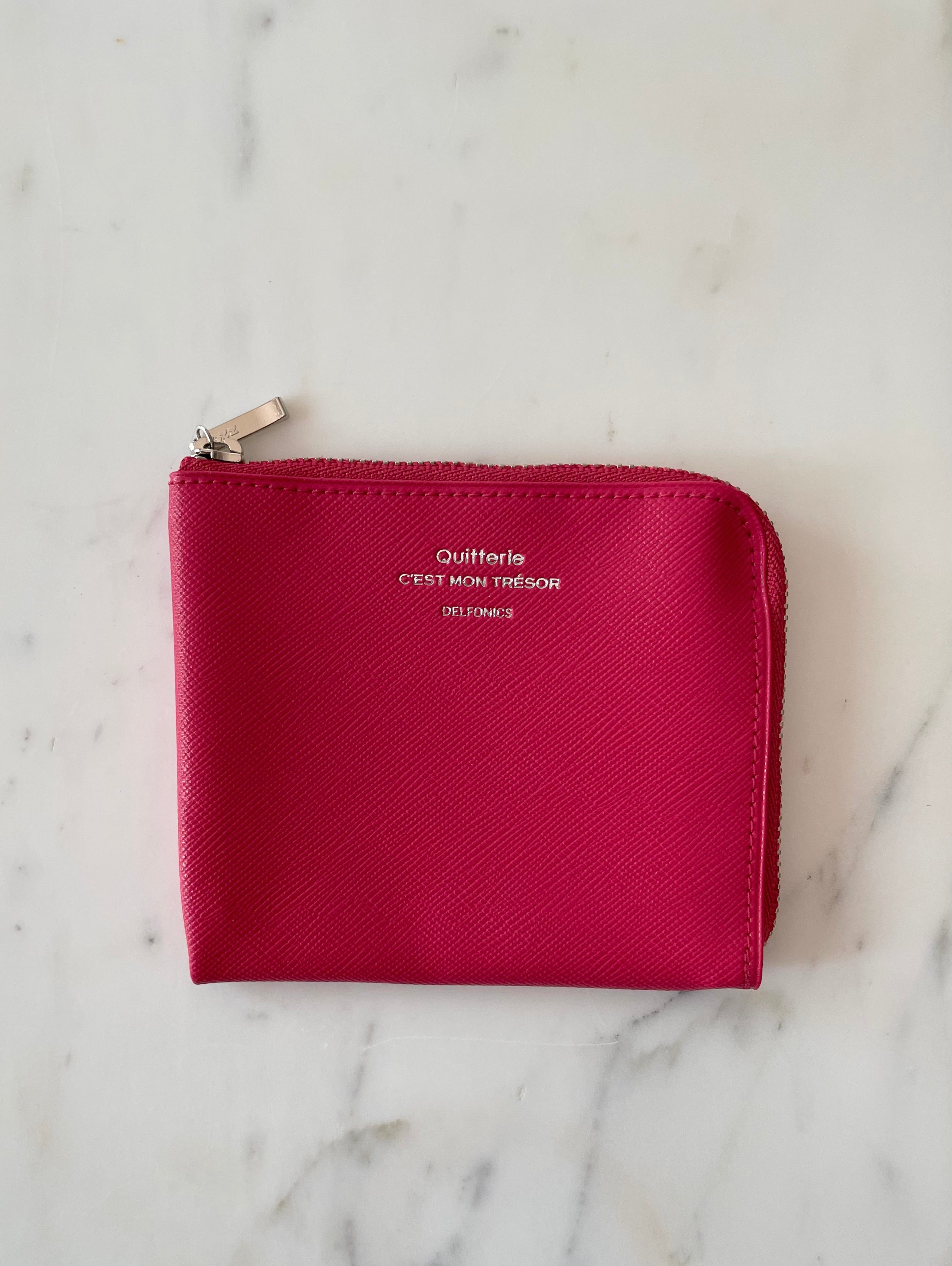 Delfonics Quitterie Half Zip Wallet – Wine