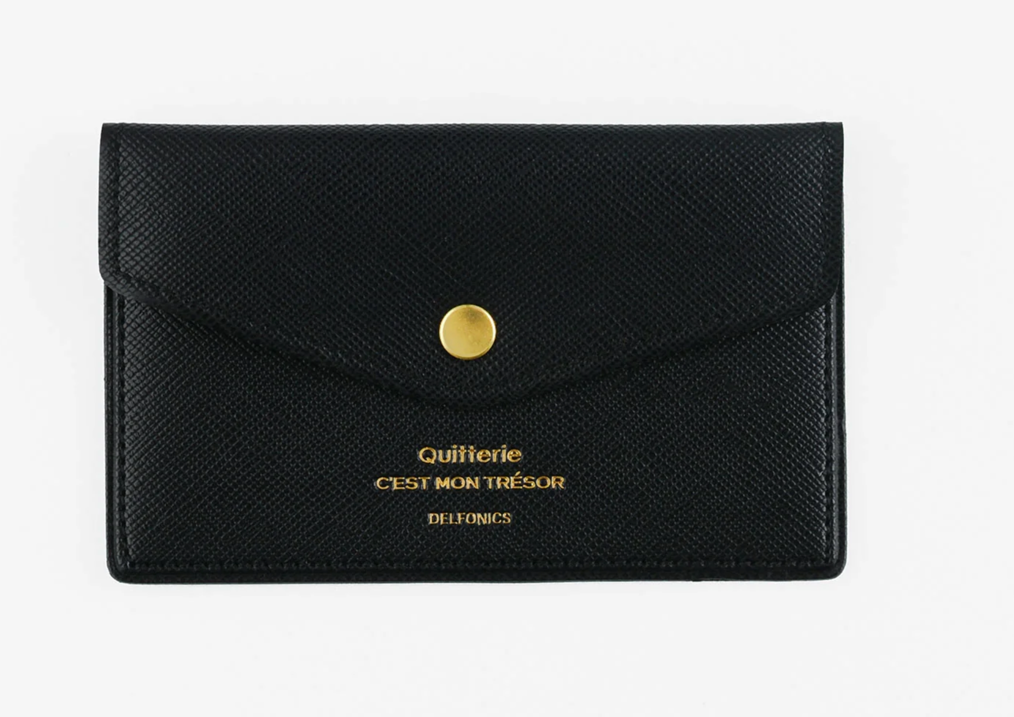 Delfonics Quitterie Snap Card Case – Black