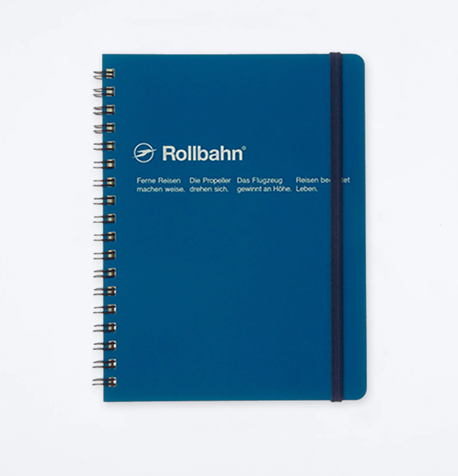 Rollbahn Spiral Notebook – Blue (mini memo, pocket memo, large or A5)