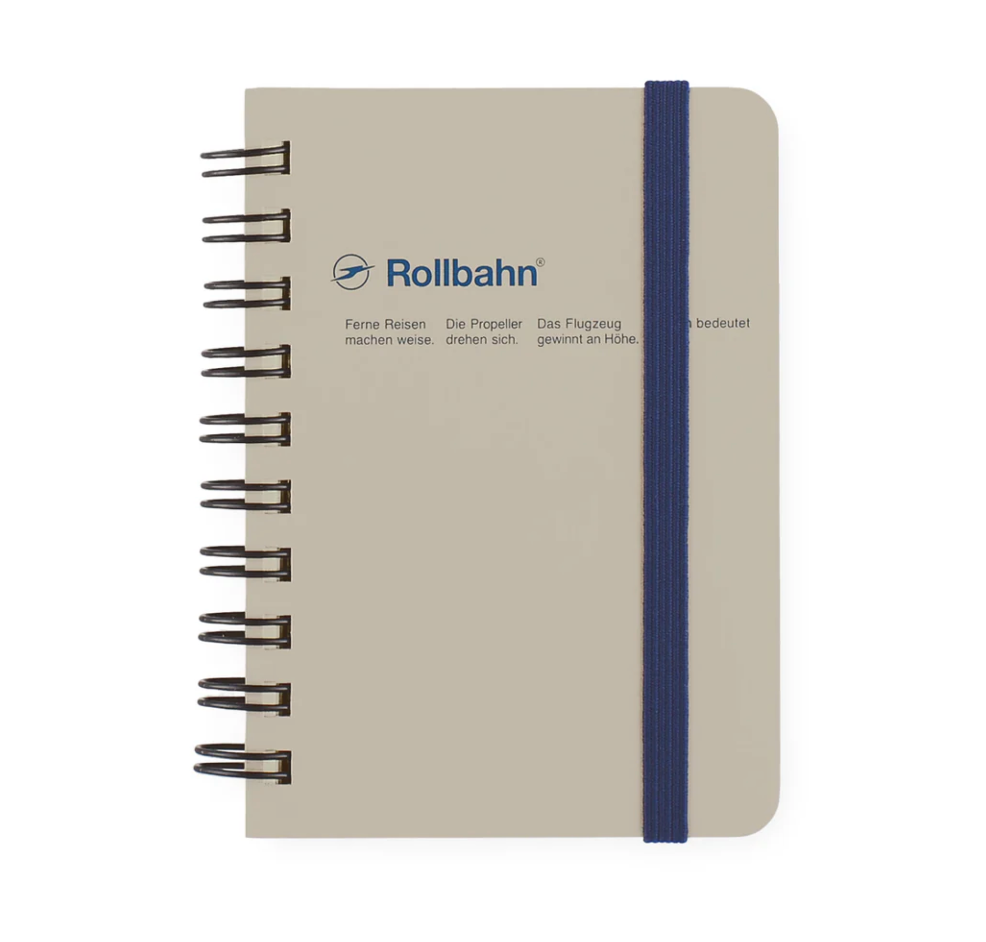 Rollbahn Spiral Notebook – Greige (mini memo, pocket memo or large)