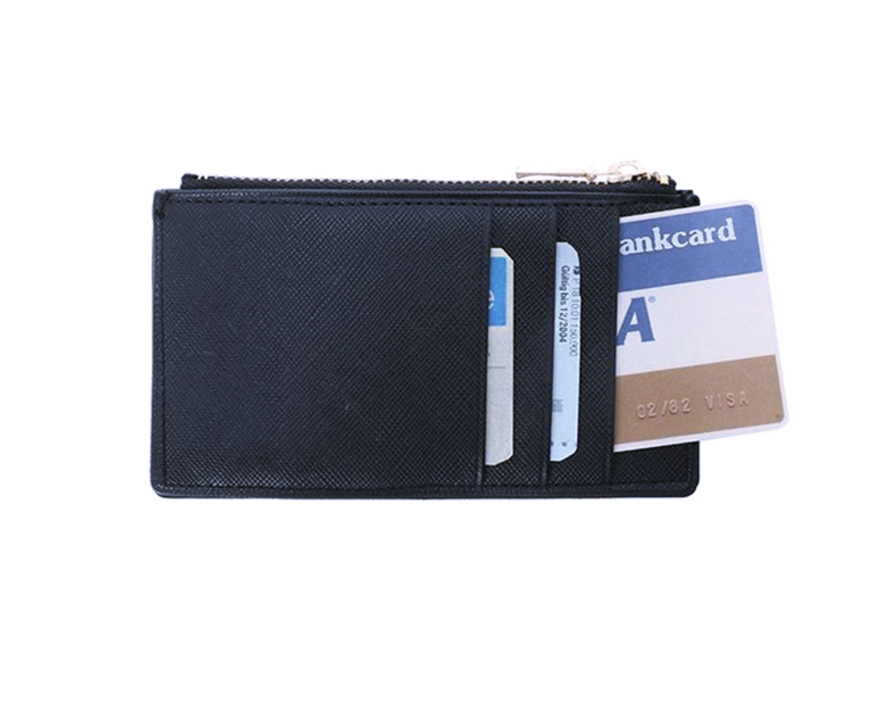 Quitterie Zip Card Case – Navy Blue