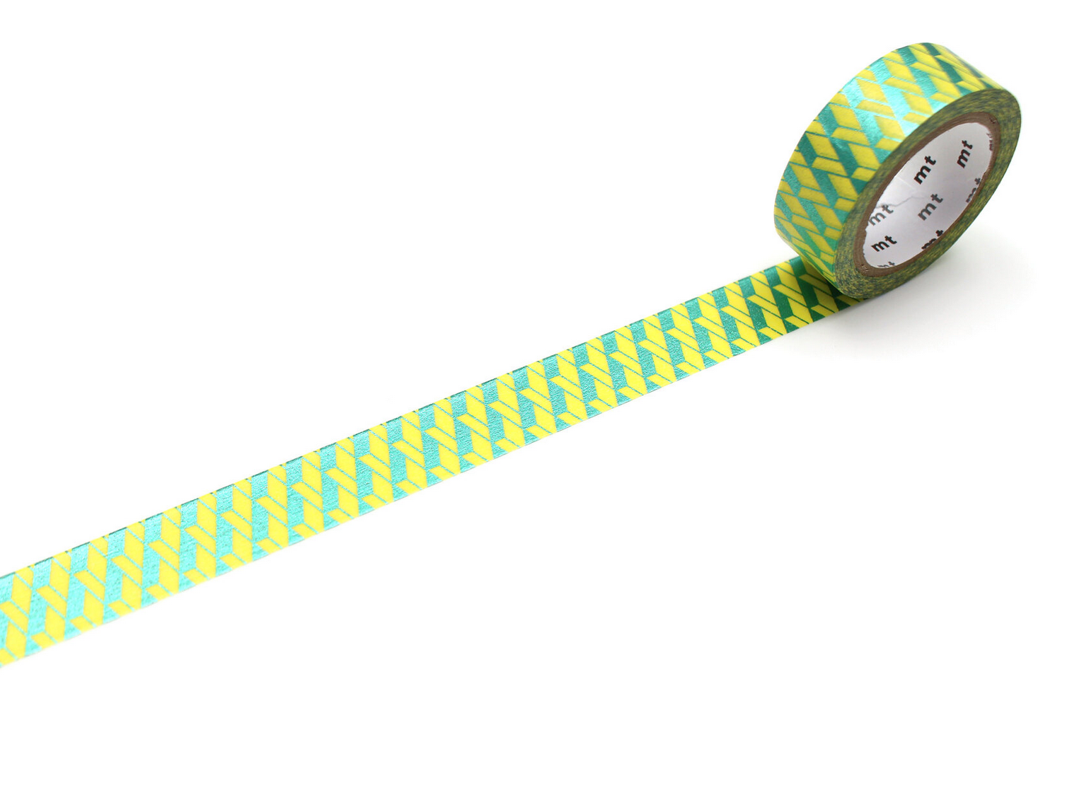 MT Washi Tape Single Roll – high brightness' permanent bellows green foil