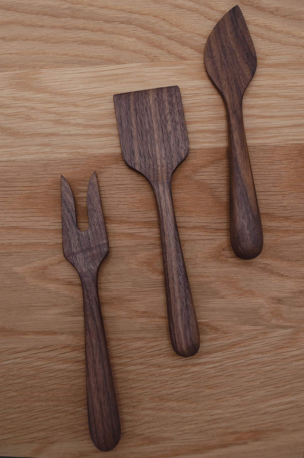 Walnut Wood Cheese Utensil Set J Brody