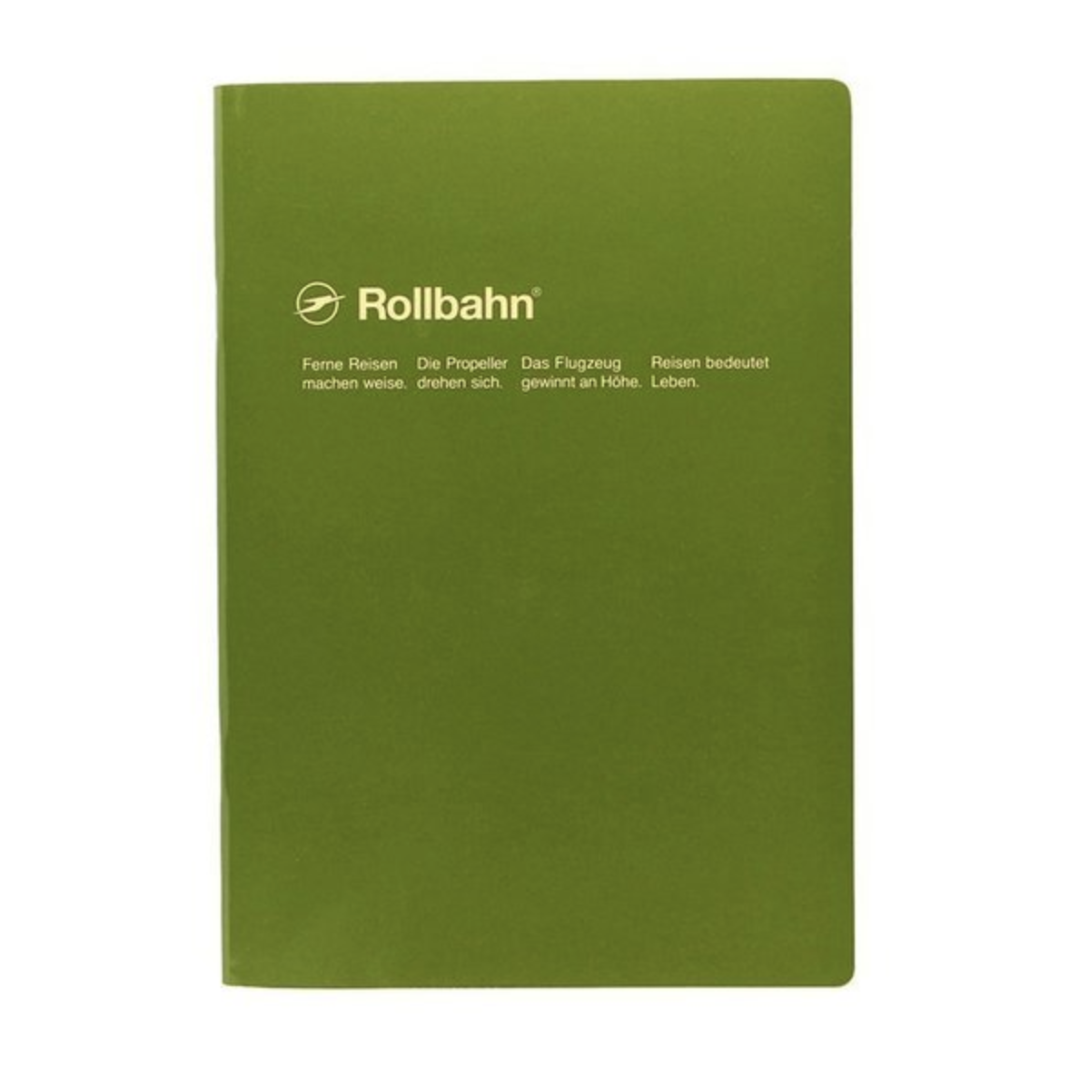 rollbahn note notebook olive green