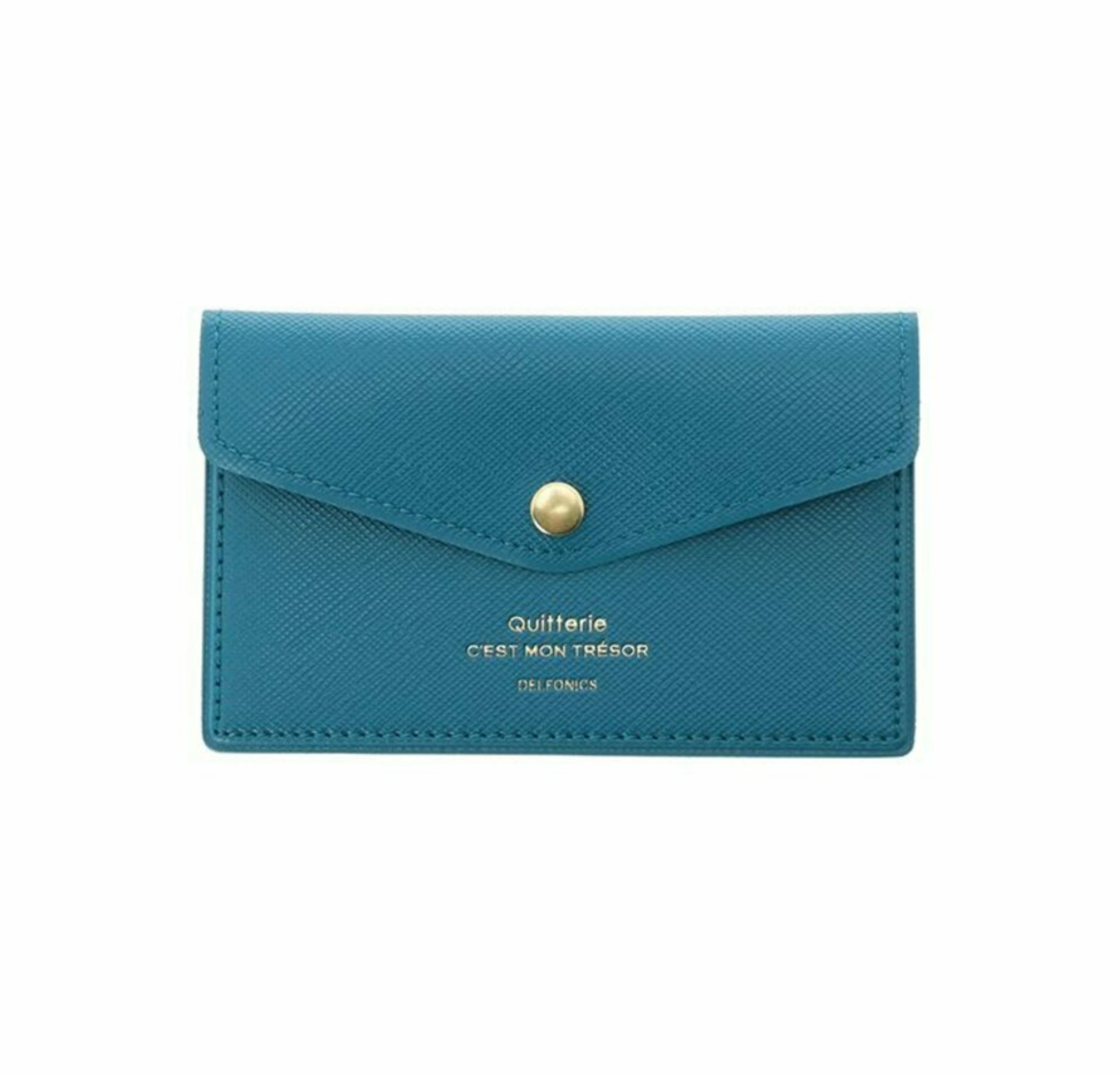 Delfonics Quitterie Snap Card Case – Turquoise